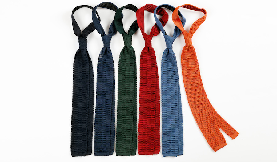 Robert Kerr silk knitted tie collection- RK diary
