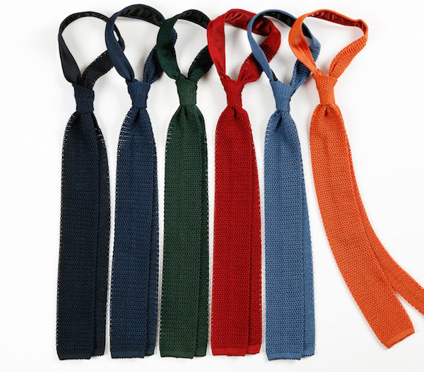 Robert Kerr silk knitted tie collection- RK diary